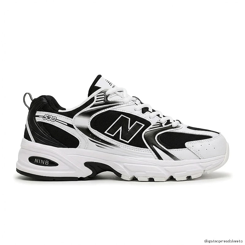 New Balance 530 retro black and white shoes