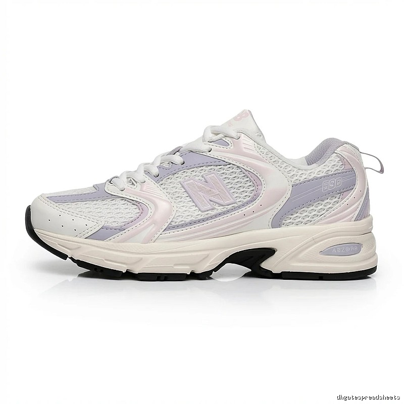 New Balance 530 Retro Style White and Pink Sneakers
