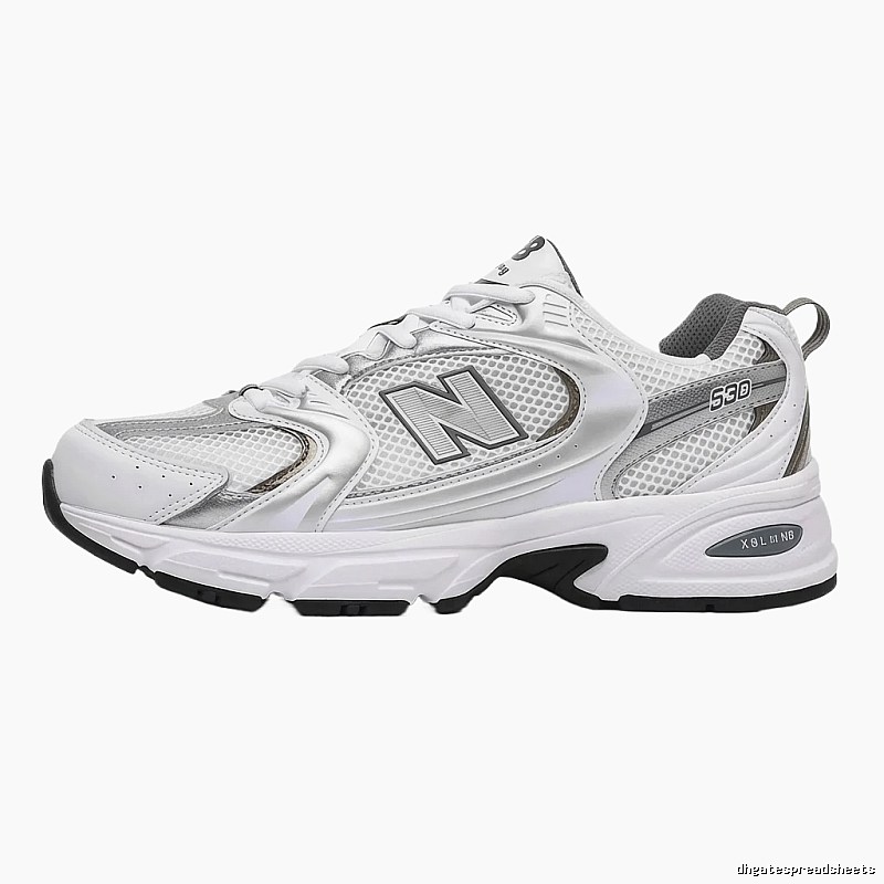 New Balance 530 retro-style white shoes