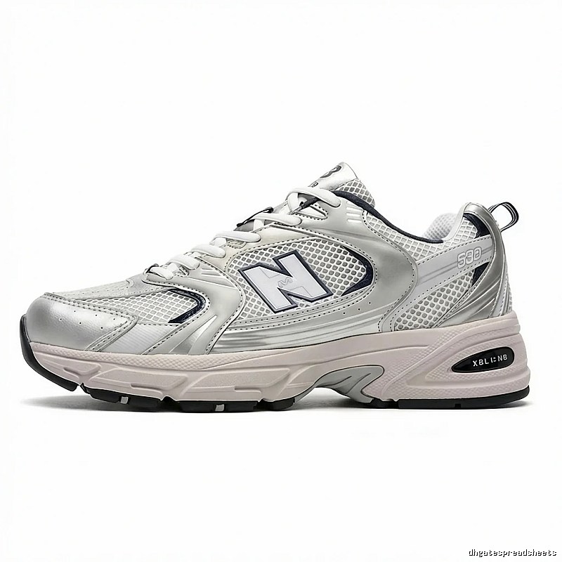 New Balance 530 Series Silver-White Retro Sports Shoes