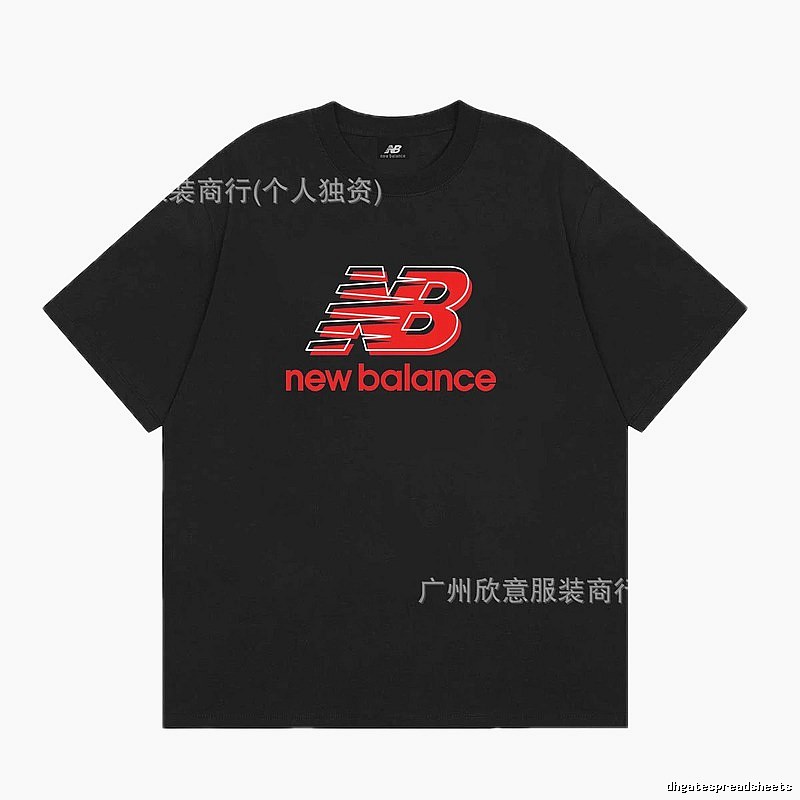 New Balance Printed Casual Black Short-sleeve T-shirt