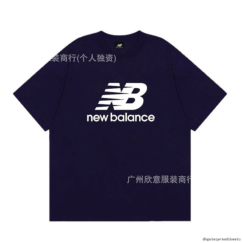 New Balance Printed Casual Navy Short-sleeve T-shirt