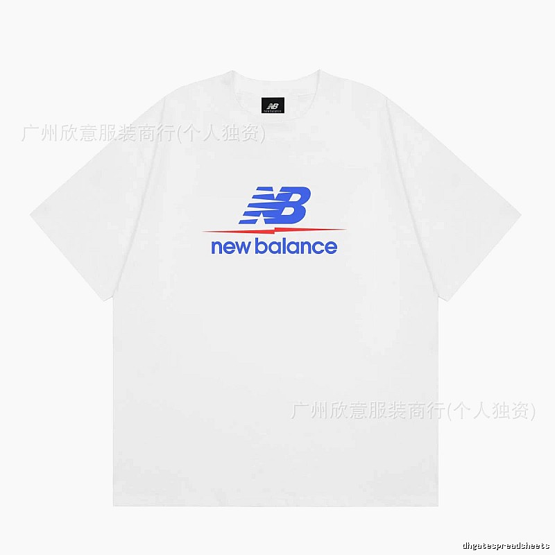 New Balance Printed Casual Style White T-shirt