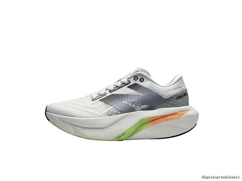 New Balance racing style white and grey sports shoes