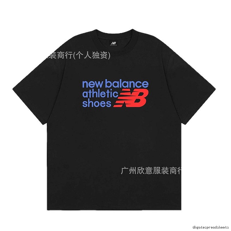 New Balance Sports Casual Style Black Short-sleeve T-shirt