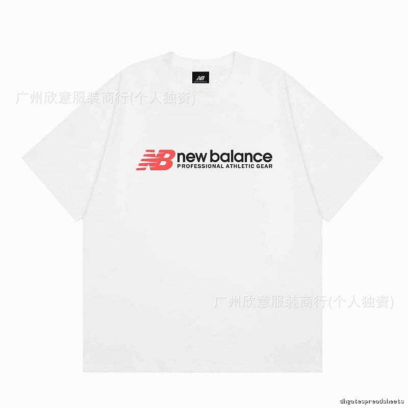 New Balance Sports Casual Style White Short-sleeve T-shirt