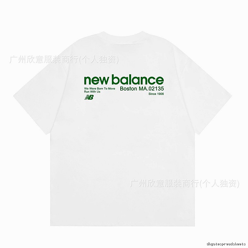 New Balance Vintage Casual Printed White T-Shirt