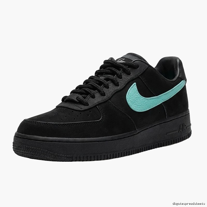 Nike Air Force 1 Black and Green Board Shoes