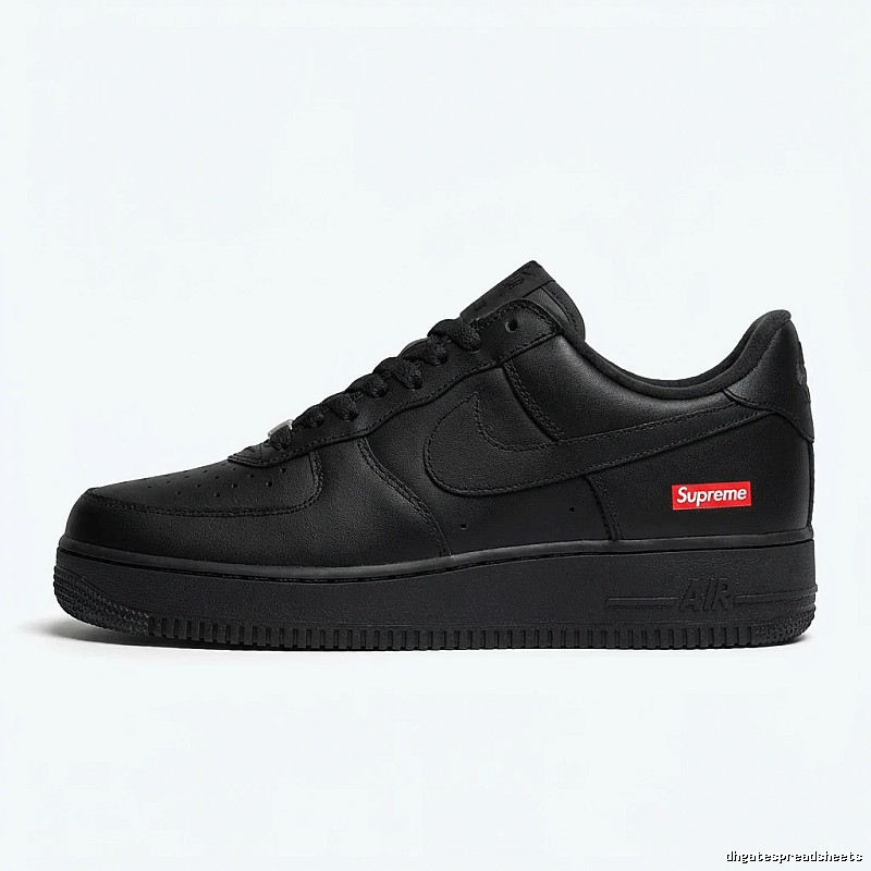 Nike Air Force 1 black trendy sneakers