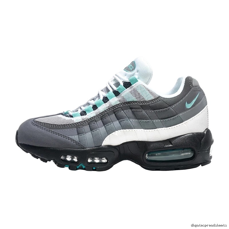 Nike Air Max 95 Grey-Black-Mint Green Athletic Shoes