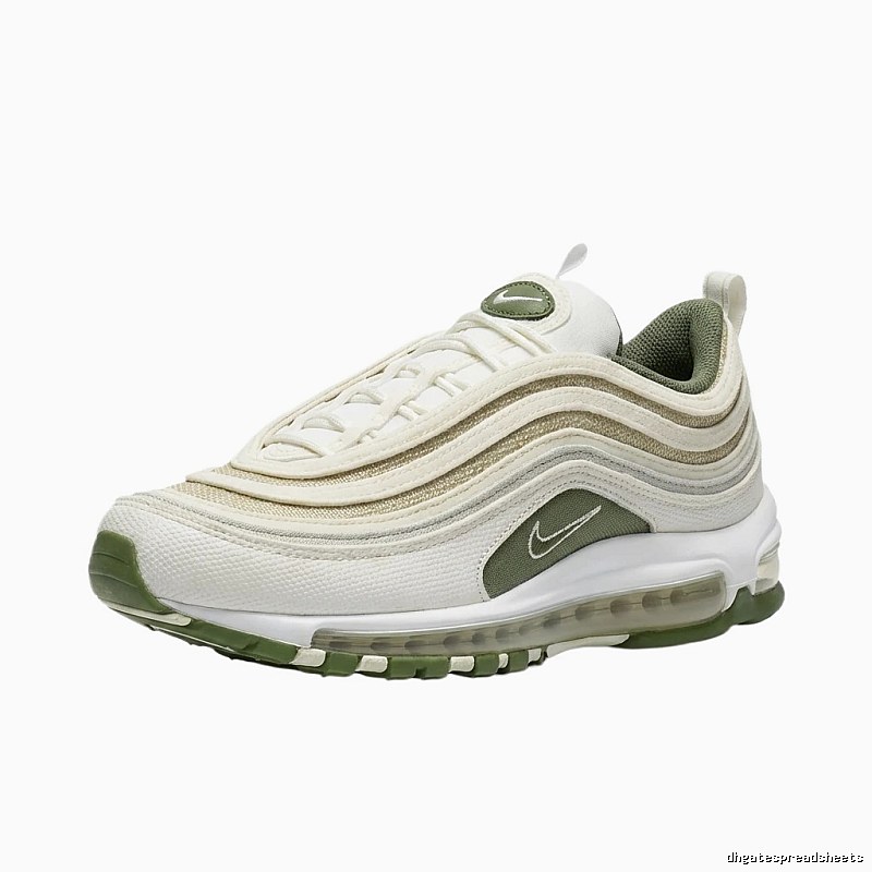 Nike Air Max 97 Retro Style White and Green Shoes