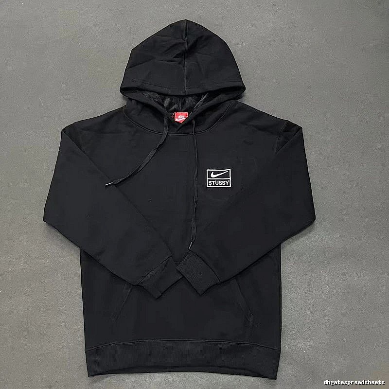 Nike Black Zip Hoodie Fan Wear Swoosh