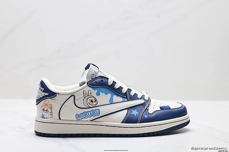 Nike Dunk Labubu Blue and White Childlike Style