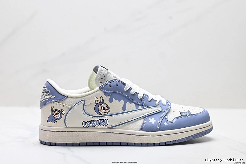 Nike LABUBU Co-branded Blue and White Sports Shoes