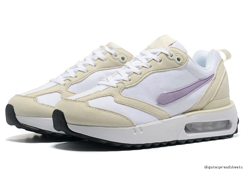 Nike retro-style off-white sports shoes