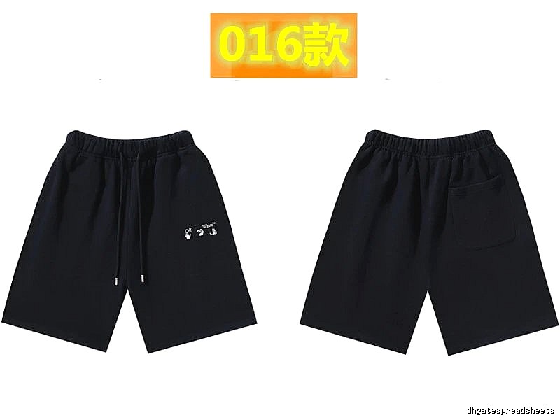 Off-White 016 Style Black Trendy and Cool Shorts