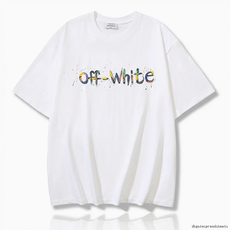 Off-White Graffiti Style White T-shirt