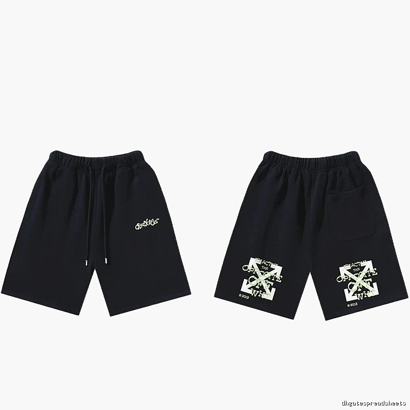 Off-White Style 008 Trendy Black Shorts