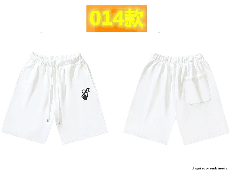 Off-White trendy brand style white shorts