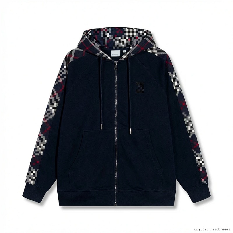 Other checkered patchwork style hoodie