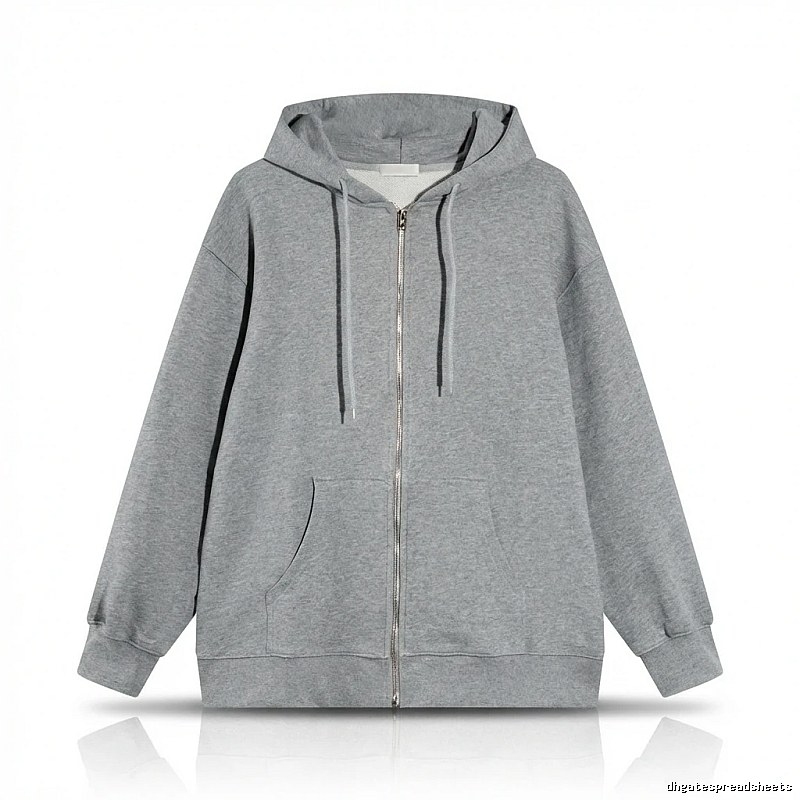 Other simple style hooded gray sweatshirt