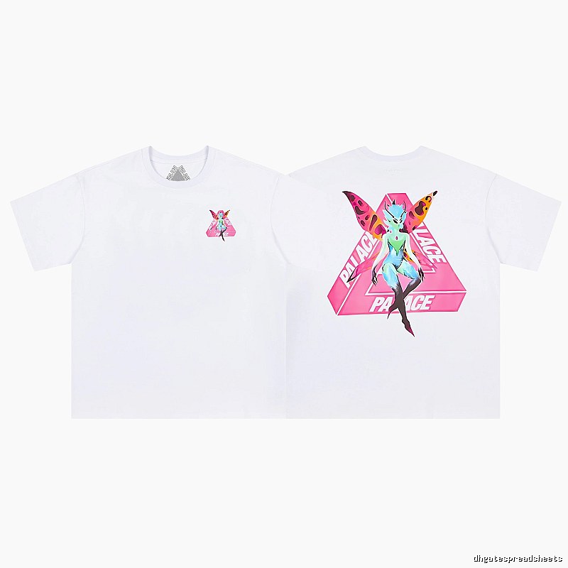Palace Elf Print Street Style White Short-sleeve T-shirt