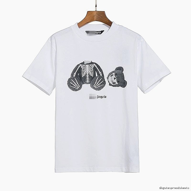 Palm Angels Classic Bear graphic T-shirt White Colorful Bear with Travel-Friendly Style