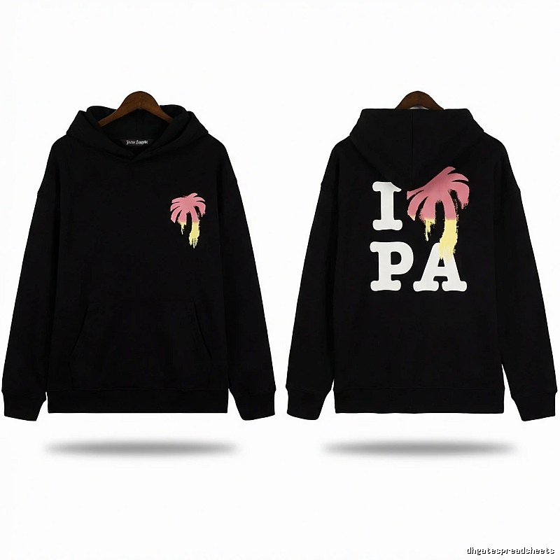 Palm Angels Palm Tree Trendy Brand Black Sweatshirt