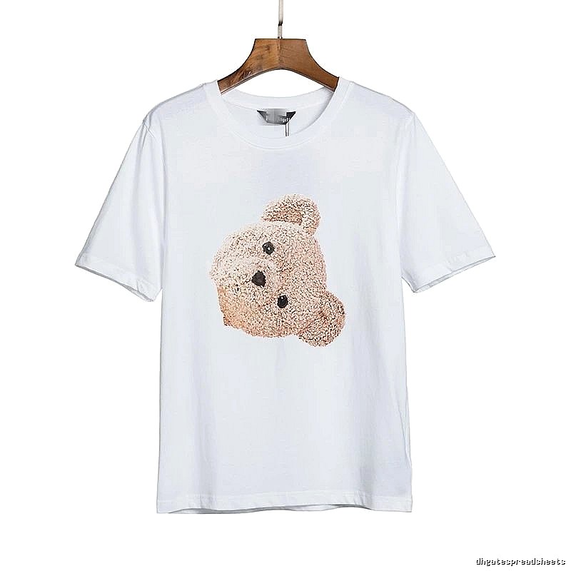 Palm Angels Resort Bear graphic T-shirt White Colorful Bear with Premium Look