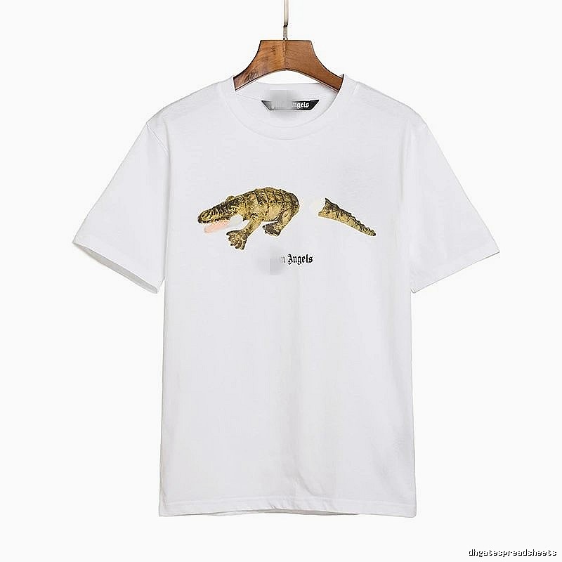 Palm Angels Streetwear Bear graphic T-shirt White Colorful Bear with Practical Shape
