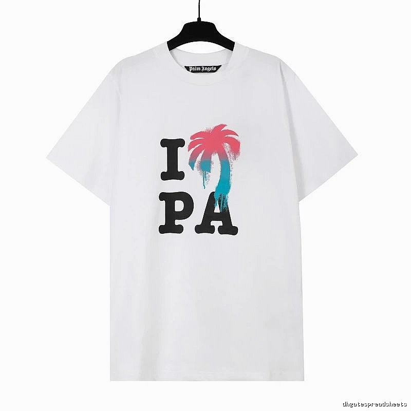 Palm Angels Weekend Logo T-shirt White Palm Tree for Weekend Wear