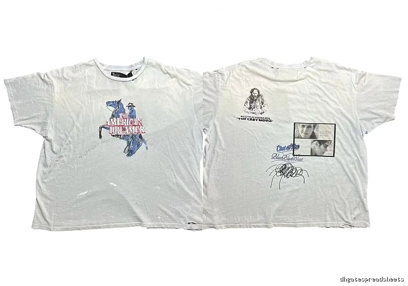 Paly Hollywood American Print Retro White T-shirt