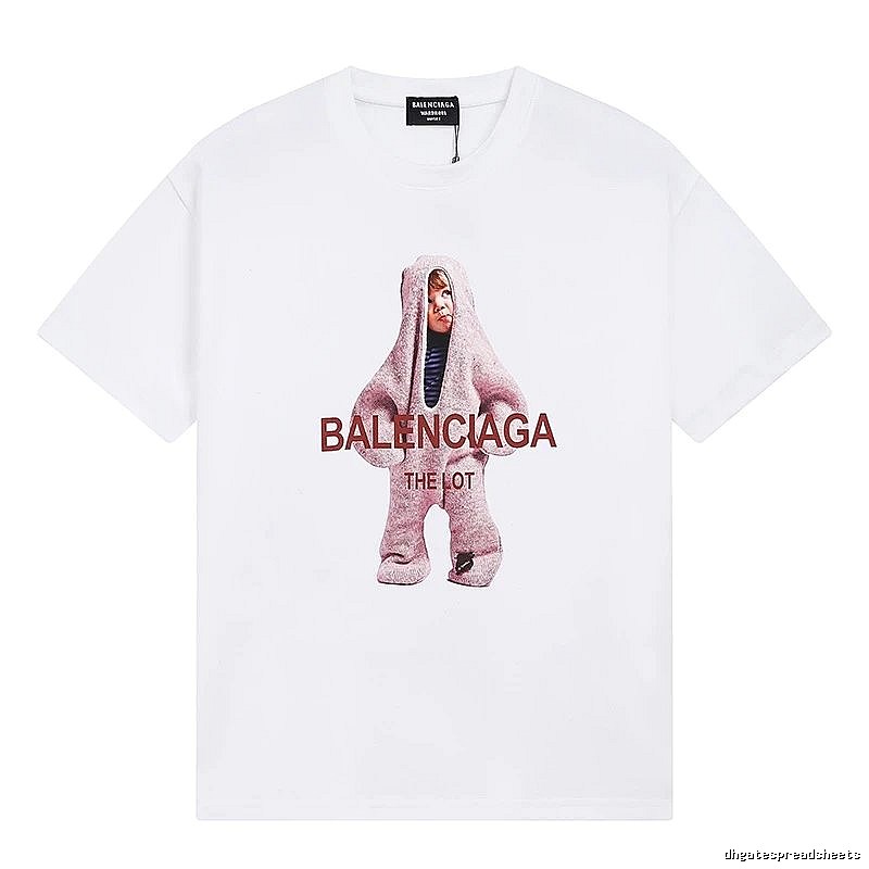 Parisian-style printed white T-shirt