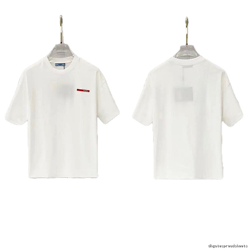 Prada Red Label Minimalist Style White Short-sleeved T-shirt