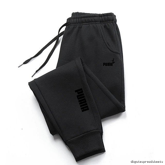 Puma Classic Sweatpants Black Drawstring Sweatpants for Daily Styling