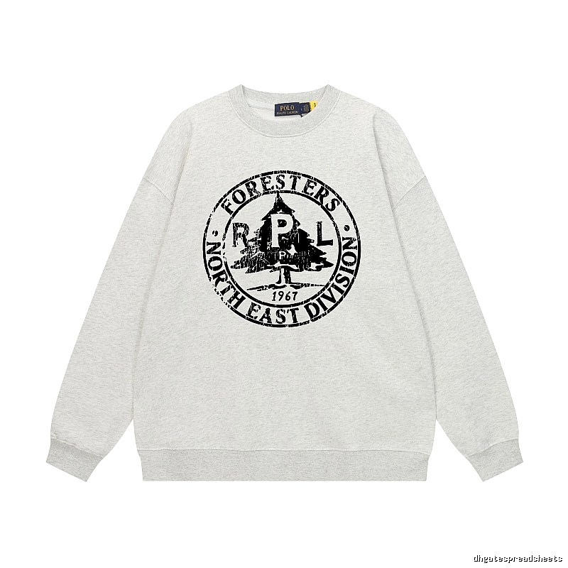 Ralph Lauren grey-toned retro-style sweatshirt