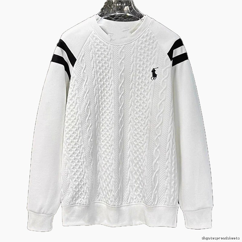 Ralph Lauren knitted retro white sweatshirt