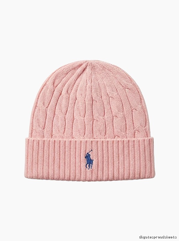 Ralph Lauren Polo Pink Knitted Hat