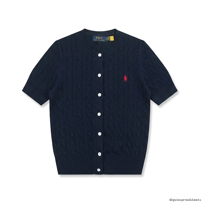 Ralph Lauren Polo retro - style navy blue cardigan