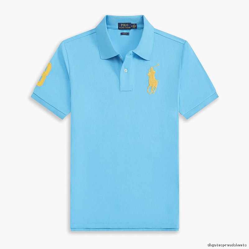 Ralph Lauren Polo series blue short-sleeved shirts
