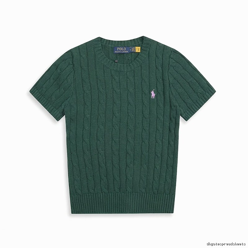 Ralph Lauren Polo Series Retro Style Dark Green Knitted Sweater