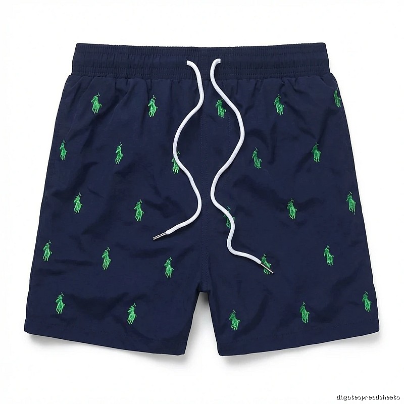 Ralph Lauren retro-style dark blue shorts