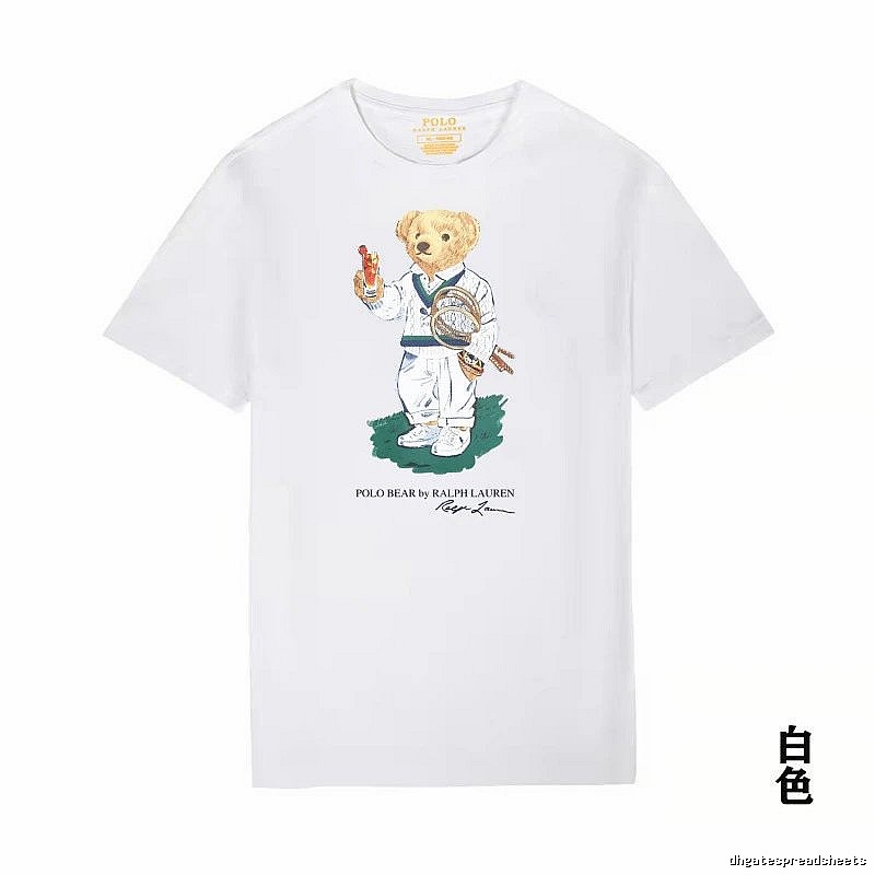 Ralph Lauren Teddy Bear Series White T-shirt