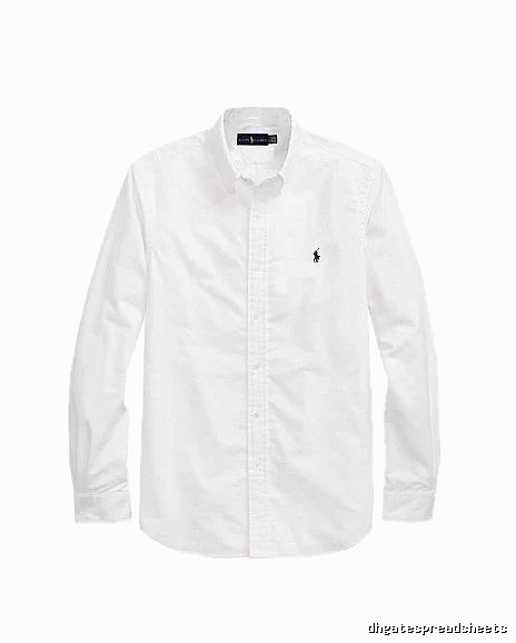Ralph Lauren White Button-Down Shirt Casual Layering