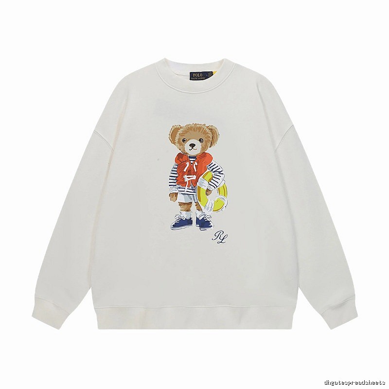Ralph Lauren white sweatshirt with bear print