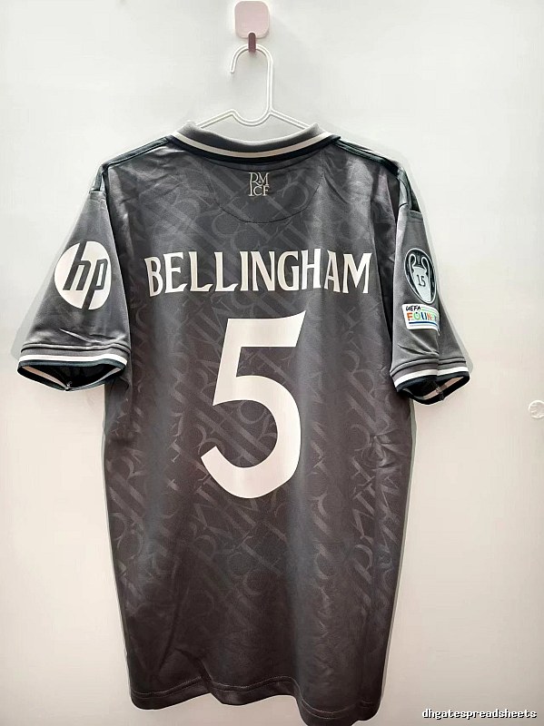Real Madrid Premium Style Bellingham #5 soccer jersey White Real Madrid for Minimal Outfits