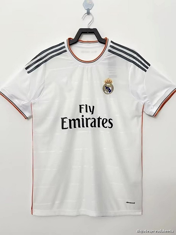 Real Madrid Summer Retro Teka soccer jersey White Retro Football with Bold Graphic