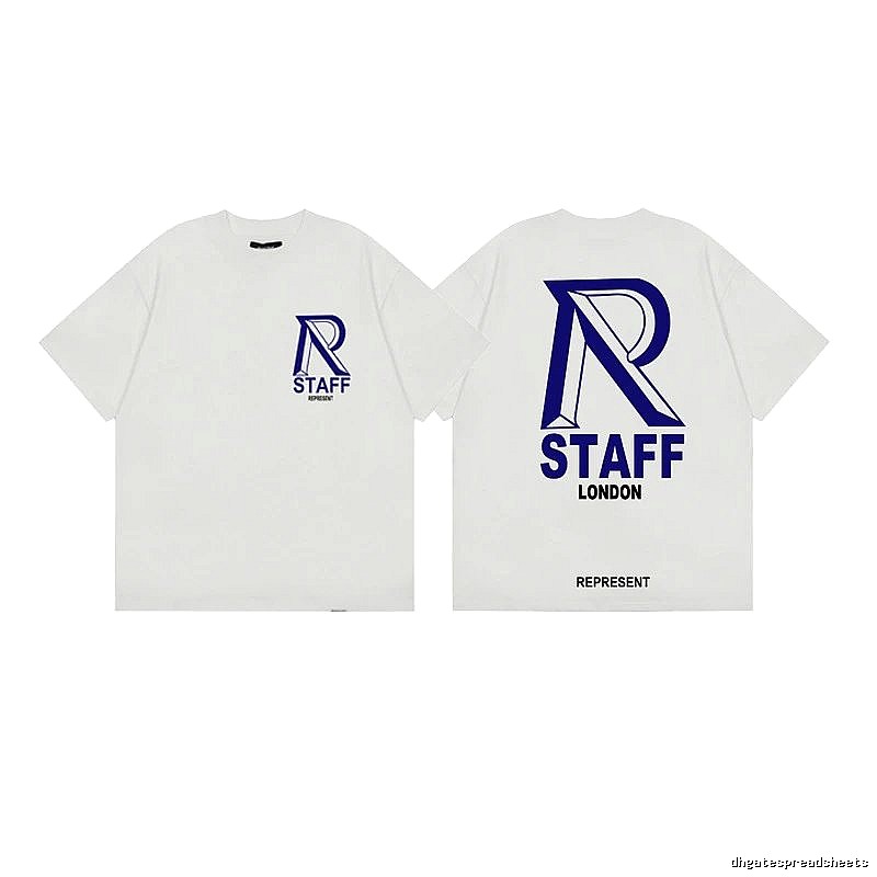 Represent STAFF Vintage High Street White Short-sleeve T-shirt