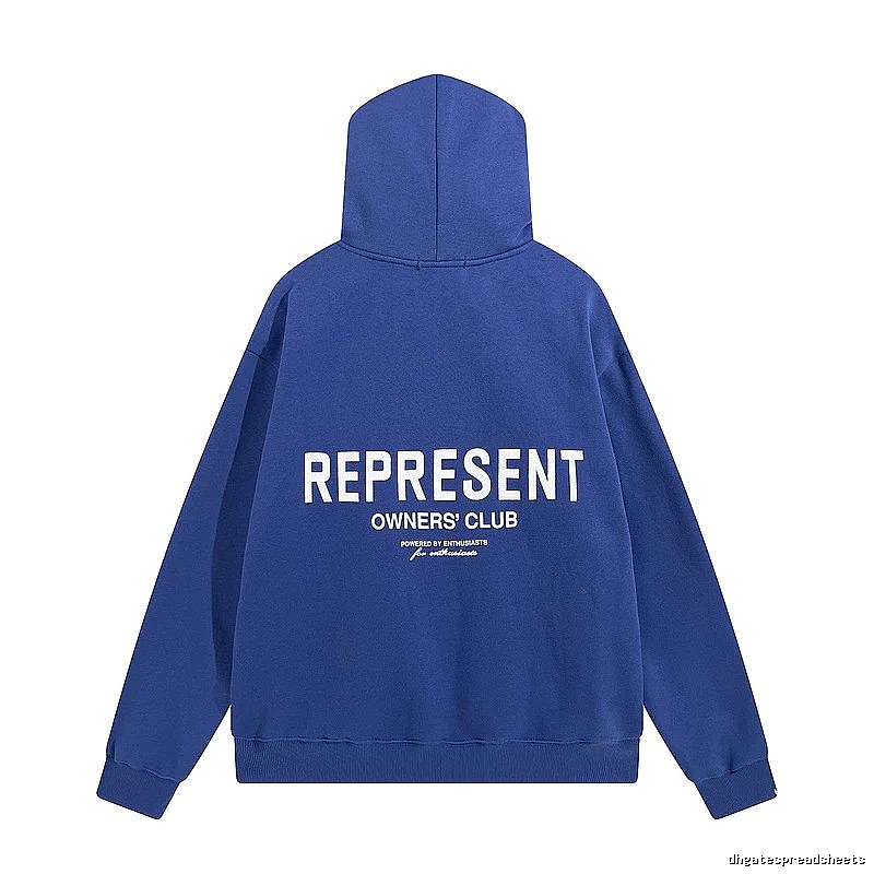 Represent Travel Owners Club hoodie Navy Large Represent with Modern Look