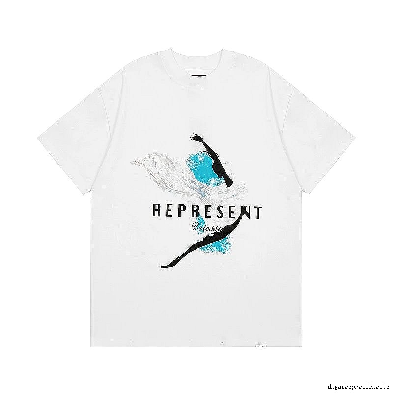 Represent White Style 826 Owners Club T-Shirt Poolside Style Logo